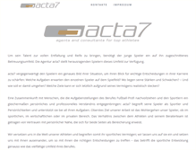 Tablet Screenshot of acta7.de